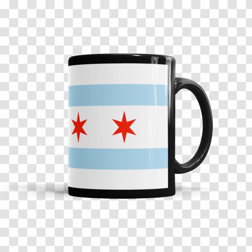 Coffee Cup Mug - Chicago Flag Transparent PNG