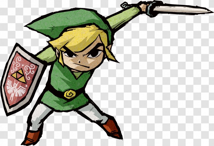 The Legend Of Zelda: Wind Waker Link Four Swords Adventures Wii U GameCube - Artwork - Zelda Transparent PNG