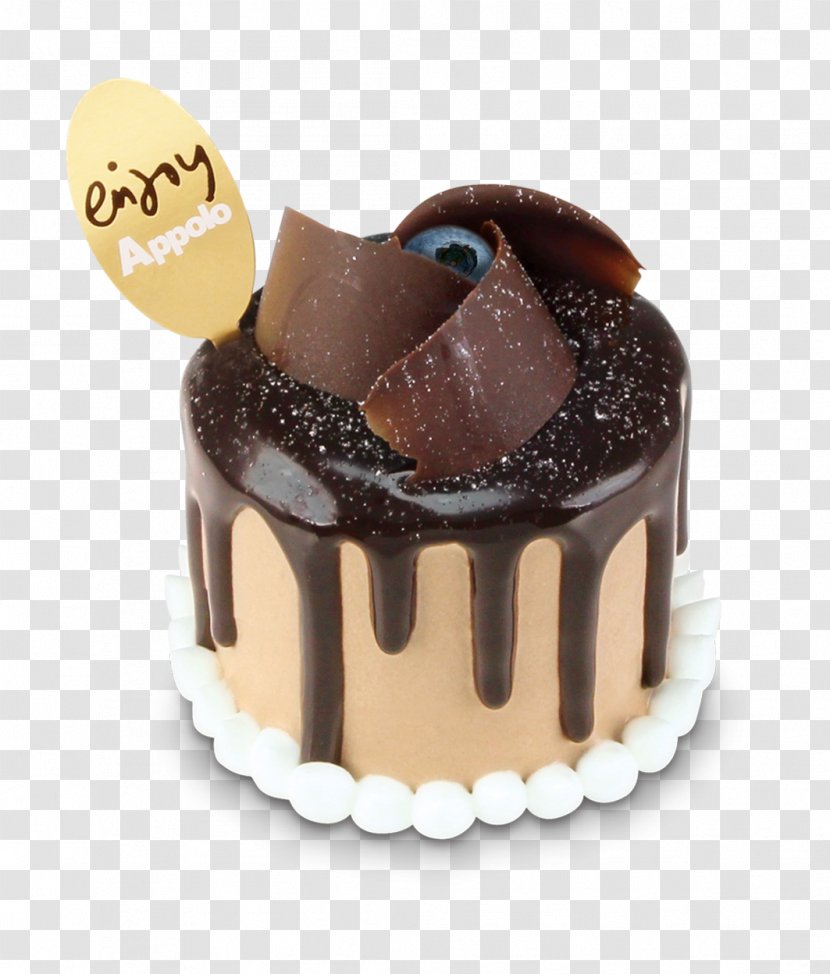 Chocolate Cake Ganache Truffle Sachertorte Praline - Mousse Transparent PNG