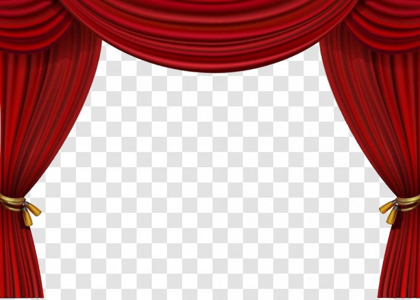 Theater Drapes And Stage Curtains - Material - Pull Up The Transparent PNG