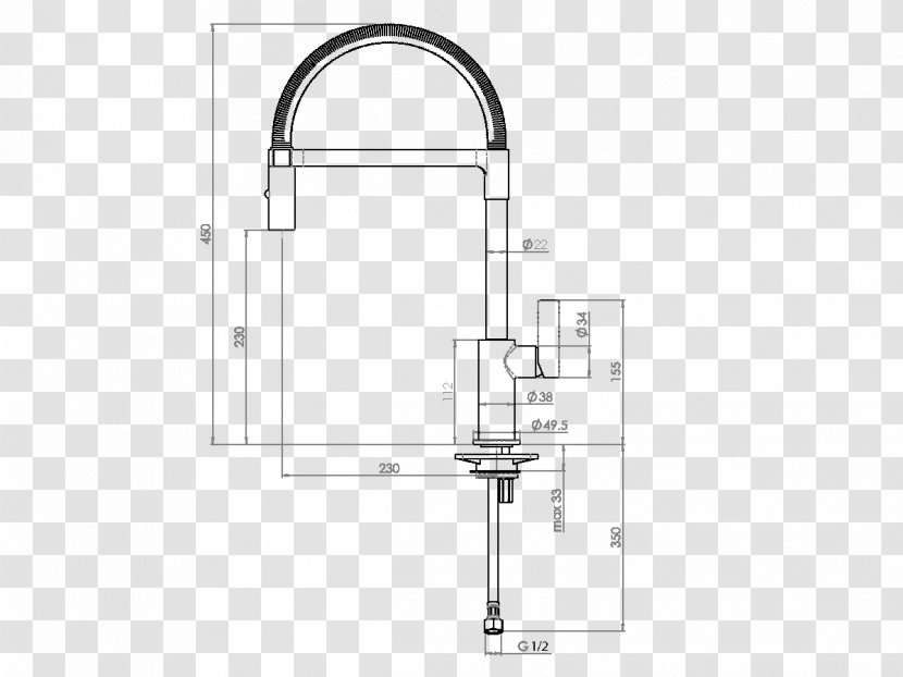 Kitchen Sink Tap Plumbing Fixtures Mixer - Structure - Pull Flag Transparent PNG