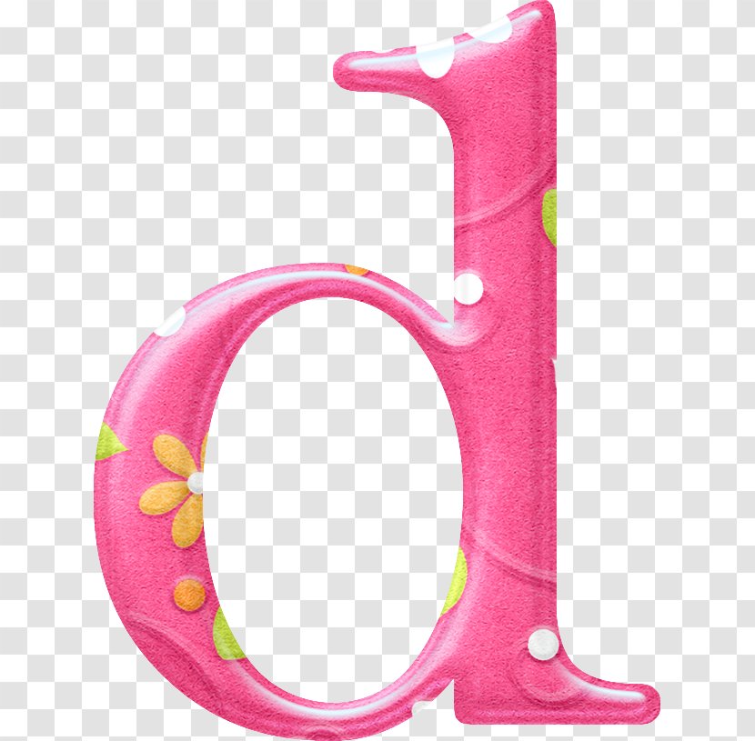 Alphabet Lettering Image Design - Pink Transparent PNG