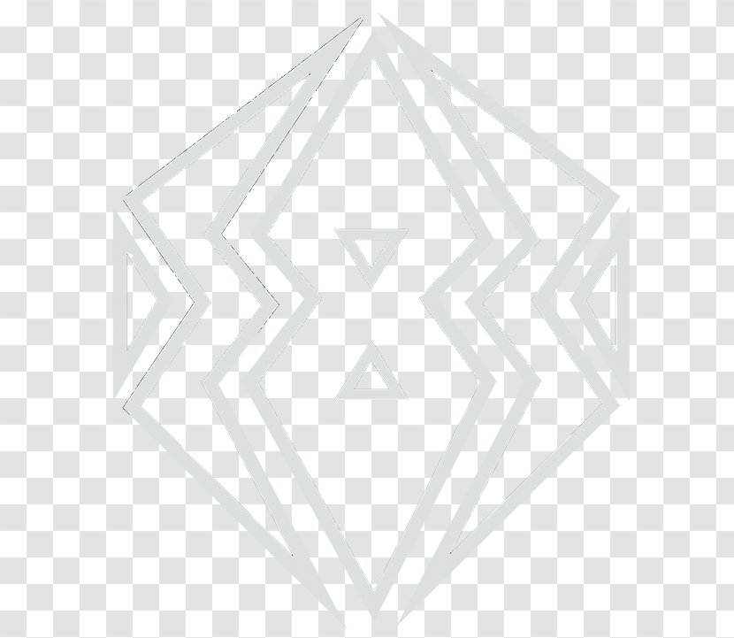 Line Symmetry Triangle Pattern - White - Rectangle Transparent PNG