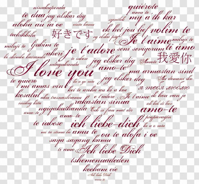 Love Language Phrase Arabic Translation - Word - International Heart Transparent Clip Art Image Transparent PNG