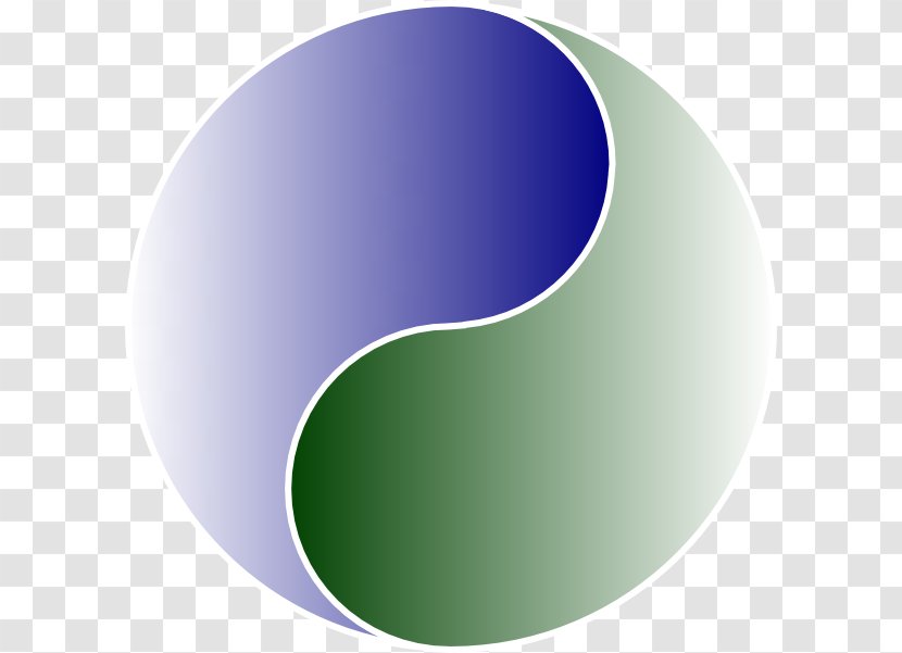 Yin And Yang Blue Clip Art - Green Transparent PNG