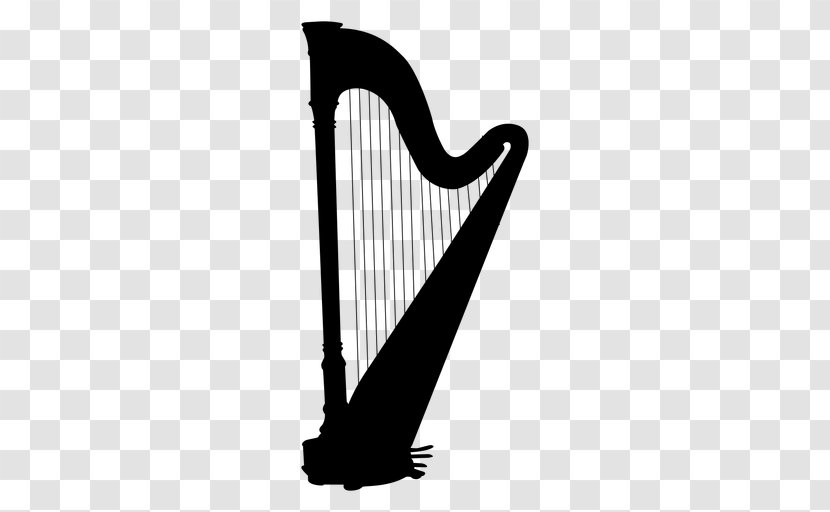 Celtic Harp Silhouette Musical Instruments - Tree Transparent PNG