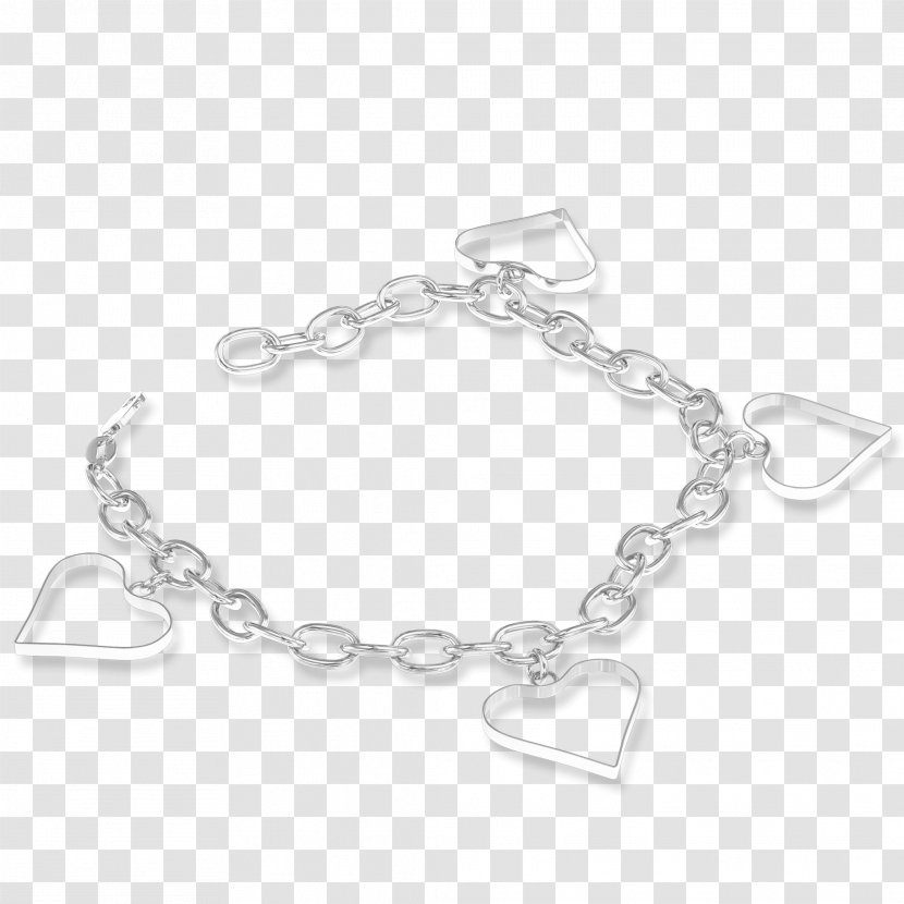 Bracelet Silver Necklace Body Jewellery - Chain Transparent PNG