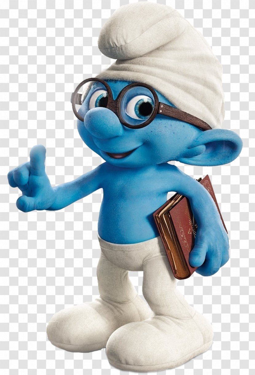 Brainy Smurf Smurfette Papa Clumsy Gargamel - Figurine - Smurfs Transparent PNG