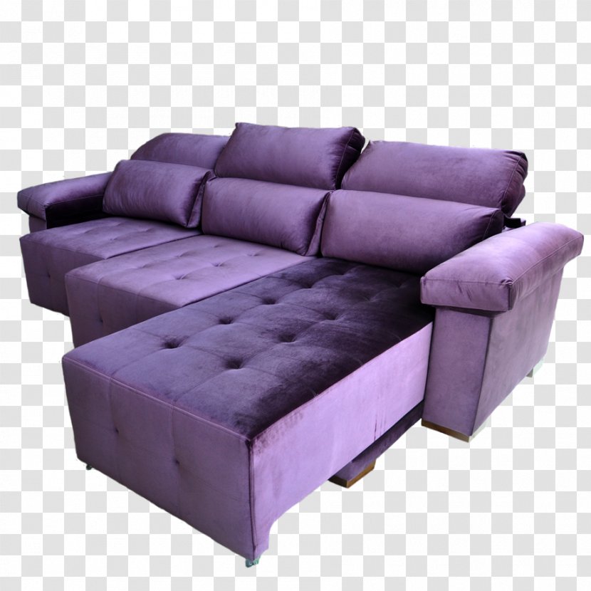 Sofa Bed Couch Purple Chair Transparent PNG