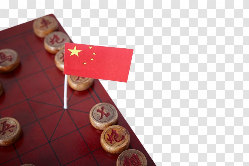 Chess National Flag China - The Red On Chessboard Transparent PNG