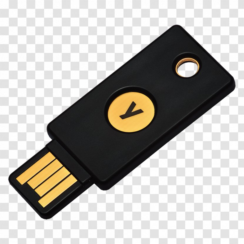 YubiKey Universal 2nd Factor Multi-factor Authentication Computer Security One-time Password - Manager - Key Transparent PNG