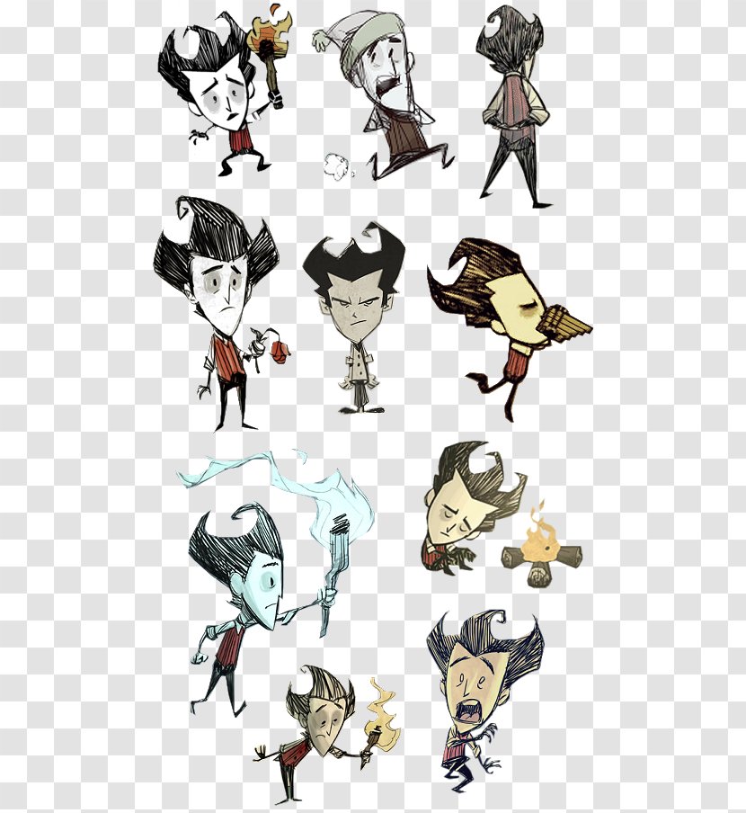 Don't Starve Together Video Game Concept Art - Fictional Character Transparent PNG