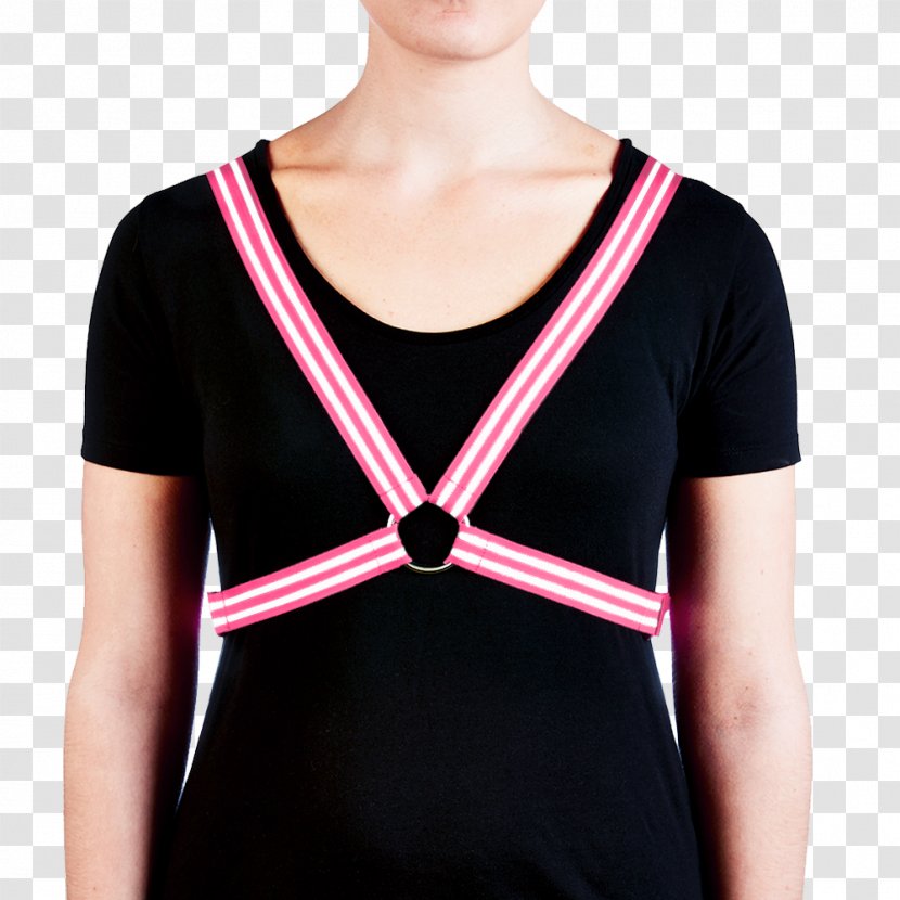 Black Shoulder Magenta Dog Harness Yellow - Pink - Glare Transparent PNG