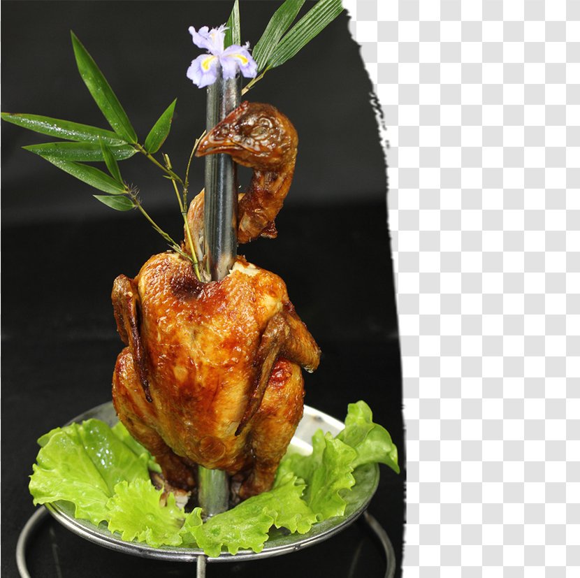 Roast Chicken Recipe Dish - Catering - Ink Style Transparent PNG