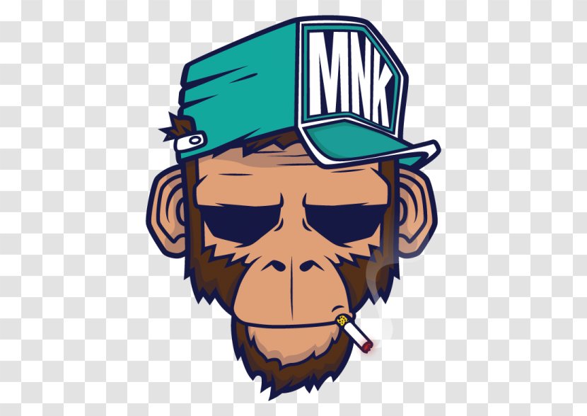 Chimpanzee Monkey Drawing - Facial Hair Transparent PNG