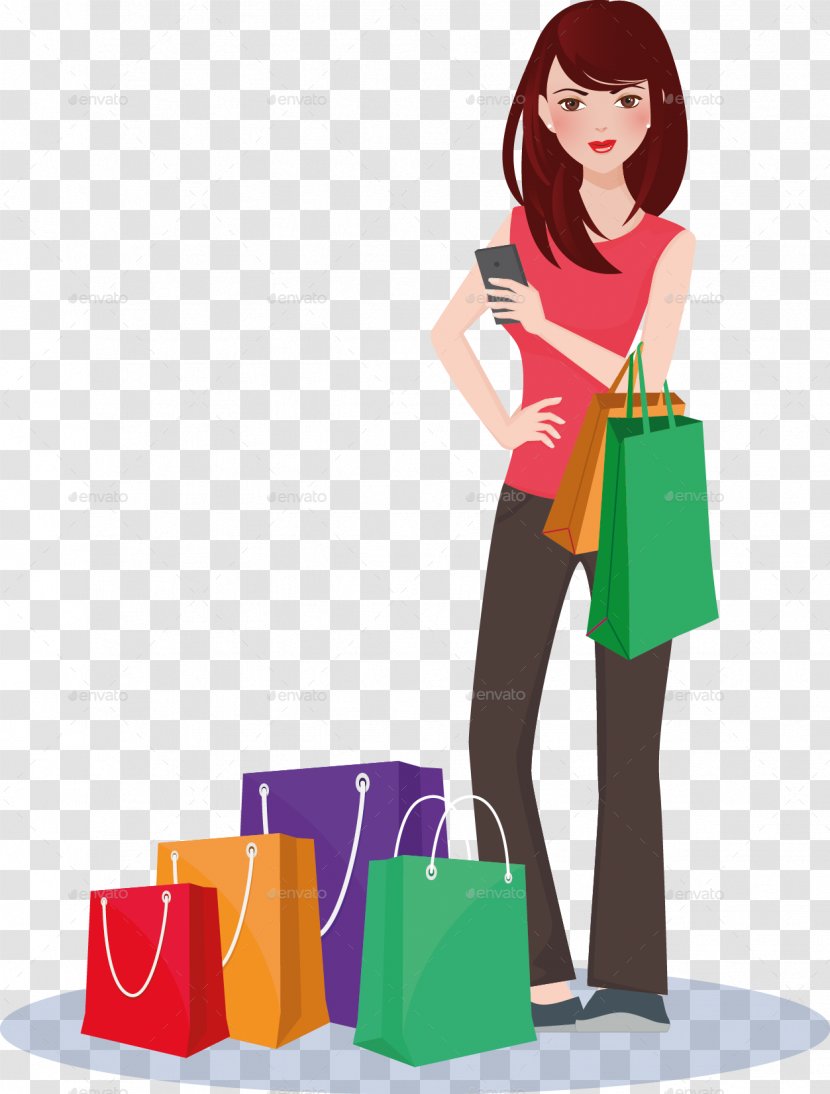Shopping Bags & Trolleys Woman - Frame Transparent PNG