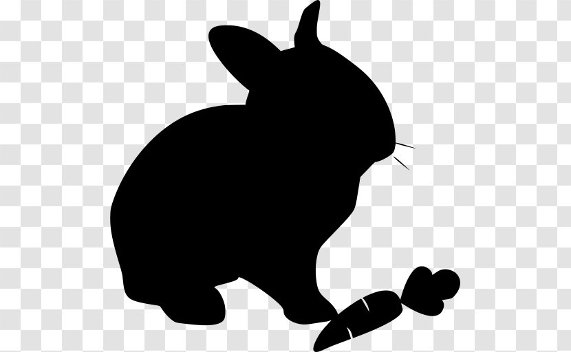 Easter Bunny Background - Rabbit - Whiskers Blackandwhite Transparent PNG