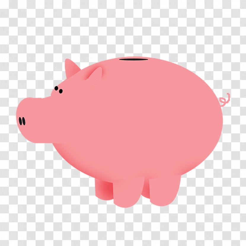 Piggy Bank Saving Money - Nose - Pig Transparent PNG