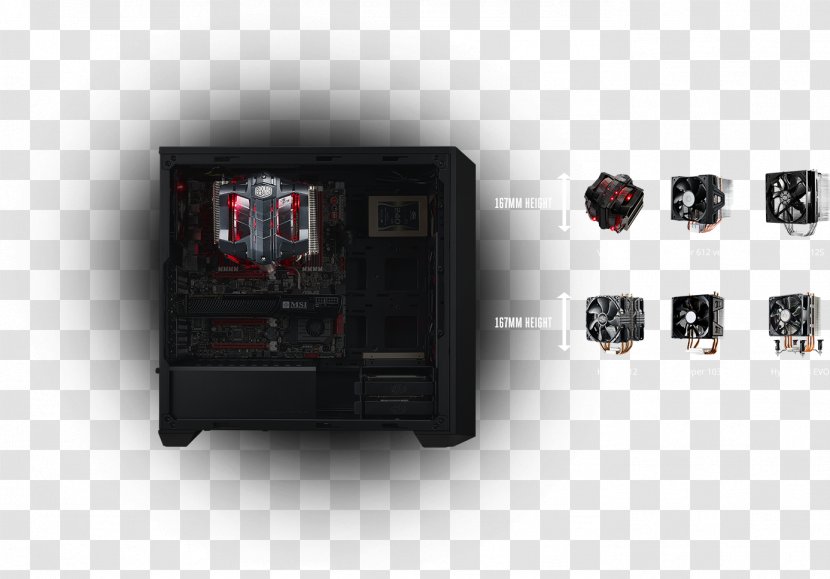 Computer Cases & Housings Power Supply Unit Cooler Master MasterBox 5 ATX - Electronics - Box Transparent PNG