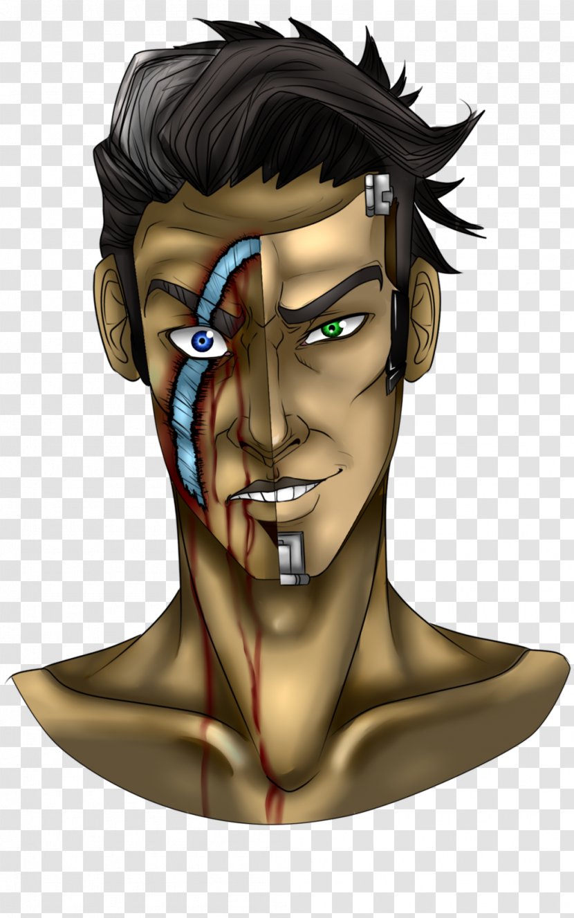 Handsome Jack Tales From The Borderlands Character Nose - Face Transparent PNG