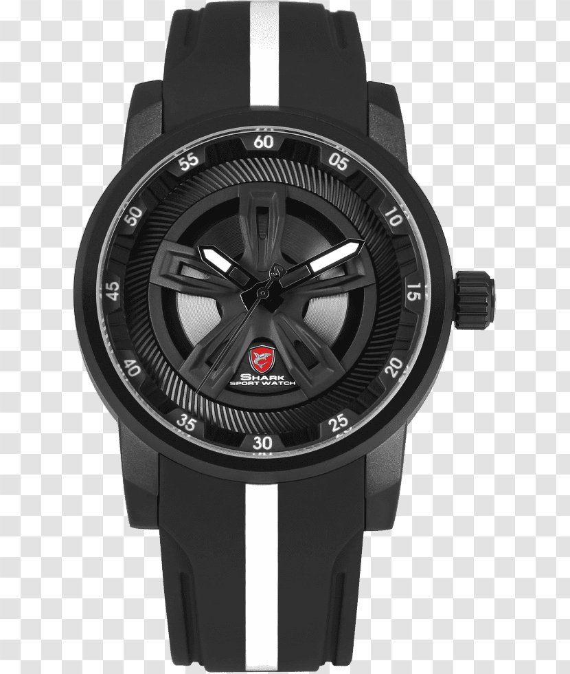 SHARK Sport Watch Quartz Clock Strap Dial - Thresher Shark Transparent PNG