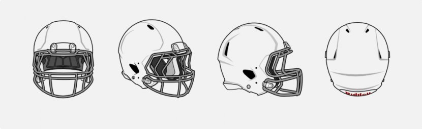 Green Bay Packers American Football Helmets Atlanta Falcons Buffalo Bills Riddell - Sports Equipment - Helmet Template Transparent PNG