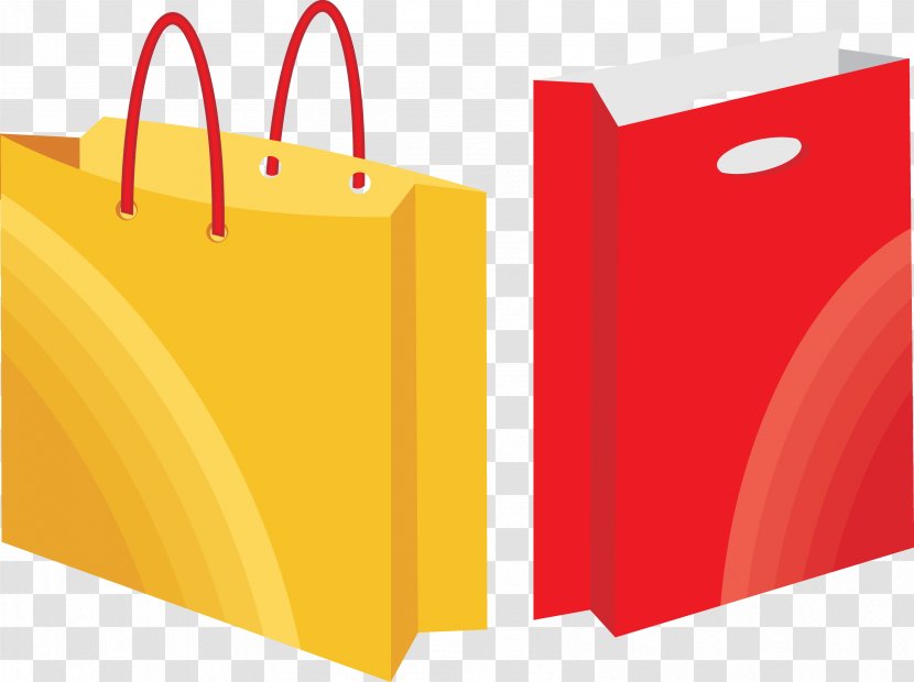 Shopping Bag Paper Graphic Design - Text - Vector Material Transparent PNG