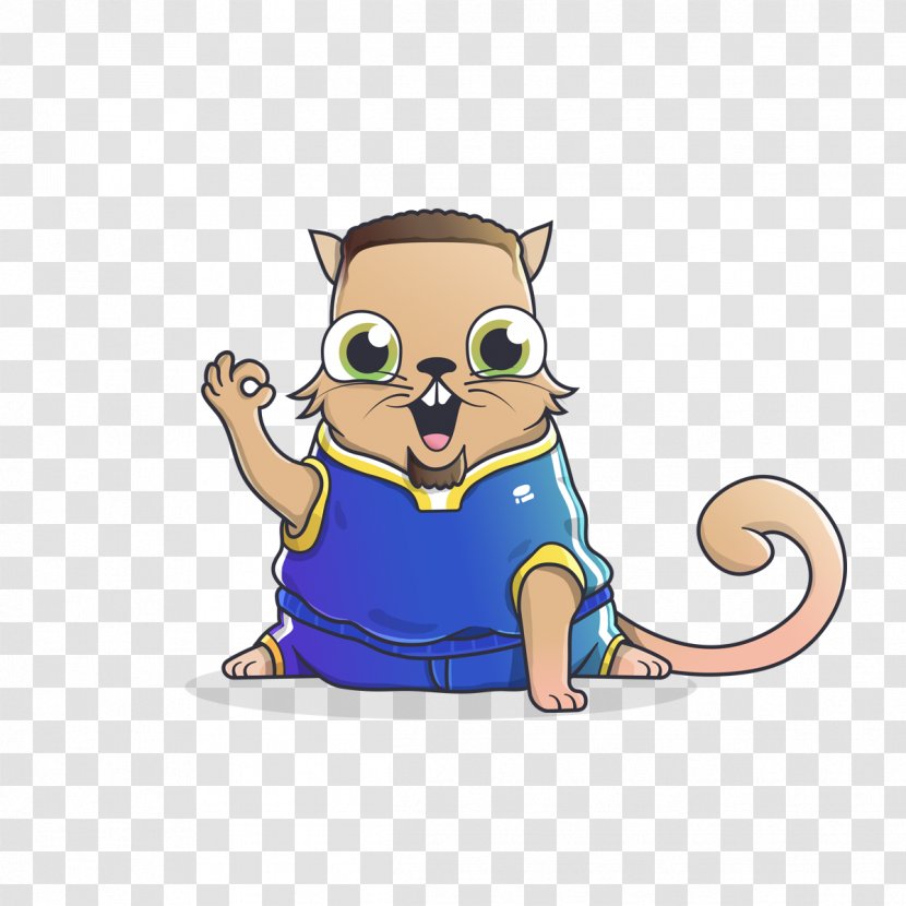 CryptoKitties The NBA Finals Golden State Warriors Basketball - Blockchain - Nba Transparent PNG