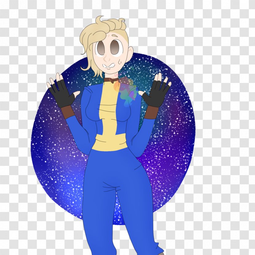 Cartoon Costume Character - Blue - Fallout Vault Boy Transparent PNG