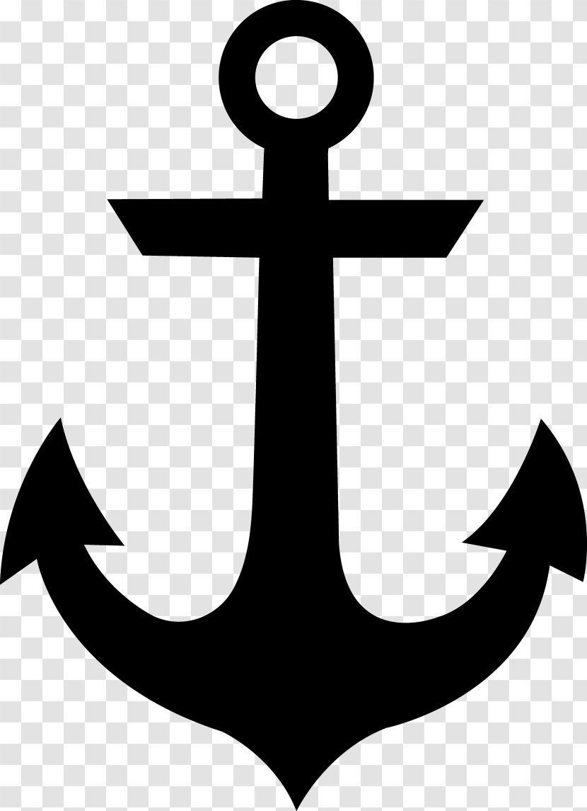Anchor Clip Art - Black And White Transparent PNG