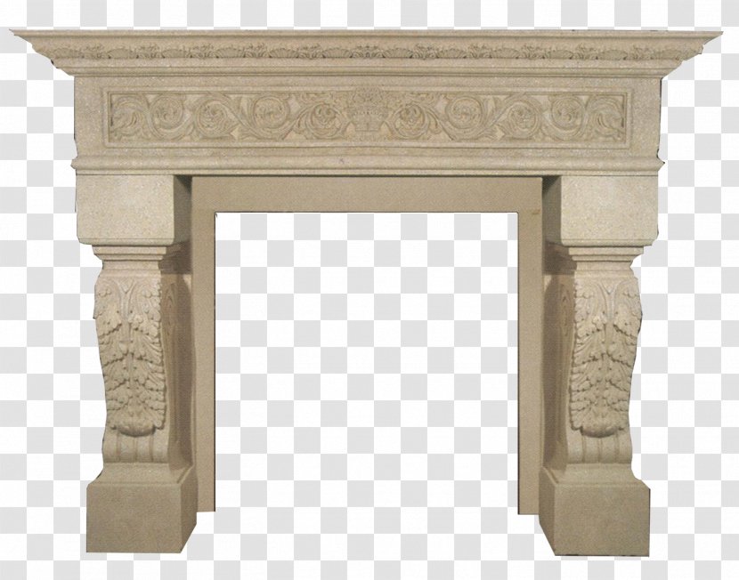 Fireplace Mantel Stone Carving Marble Stove - Direct Vent - Chimney Transparent PNG