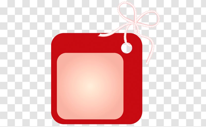 Label Red Clip Art - Rectangle - Tags Transparent PNG