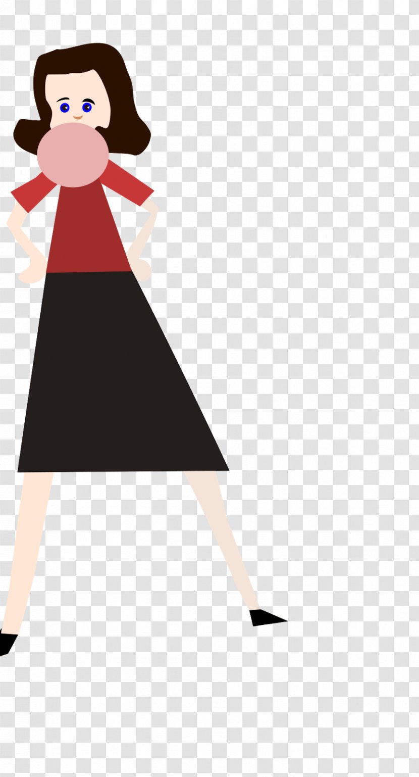 Woman Female Cartoon Clip Art - Tree - Childhood Memory Transparent PNG