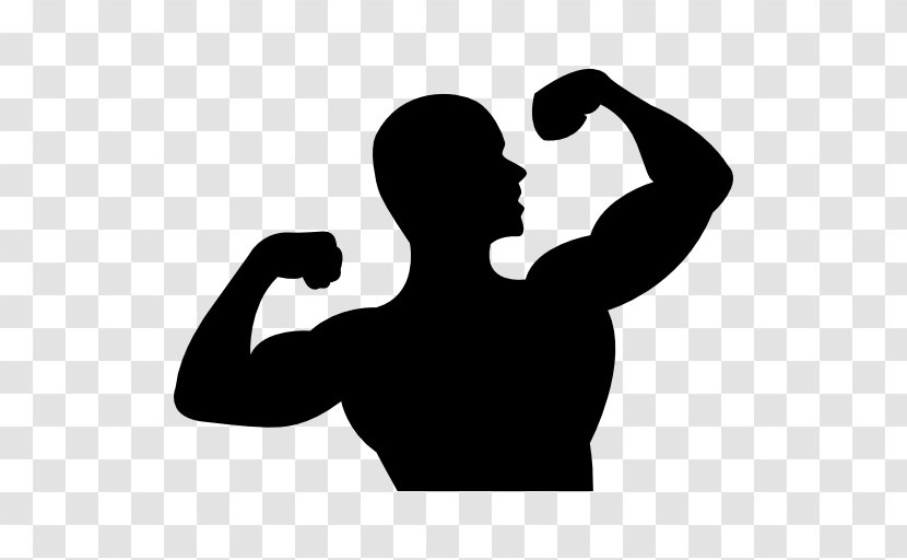 Silhouette Drawing Muscle - Bodybuilding Transparent PNG