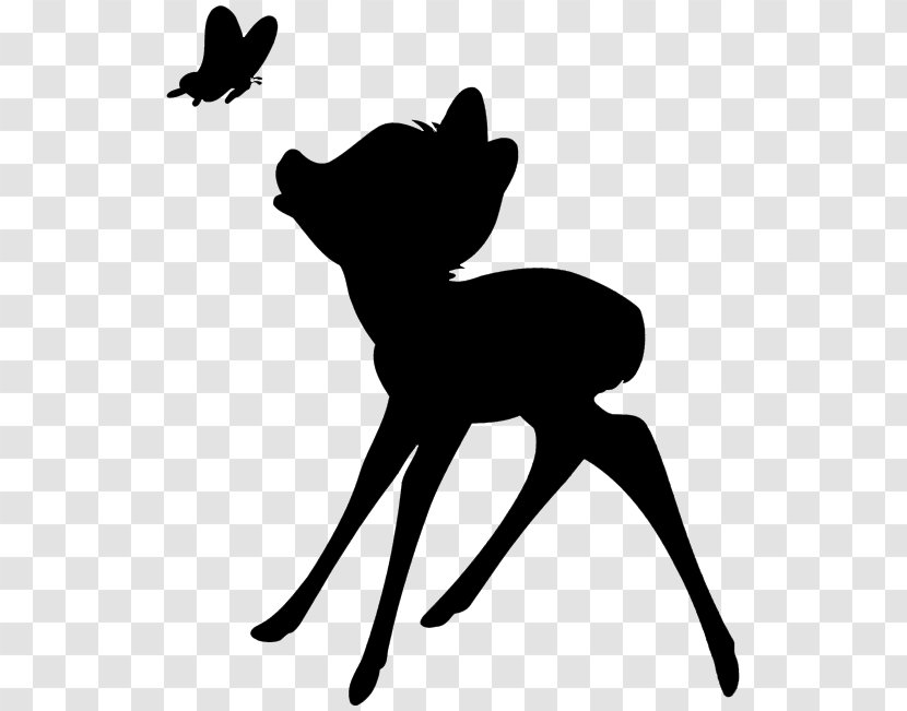 Canidae Cat Dog Deer Mammal - Blackandwhite Transparent PNG