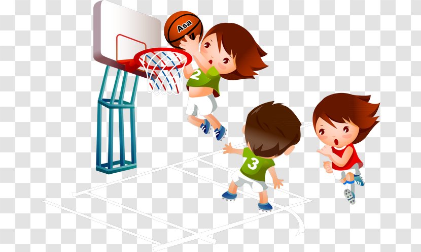 Basketball Cartoon Sport Clip Art - Games - Kids Playing Transparent PNG