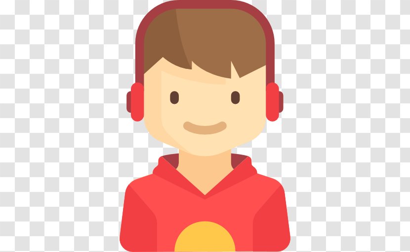 User Profile Musical.ly Icon - Silhouette - Child With Headphones Transparent PNG