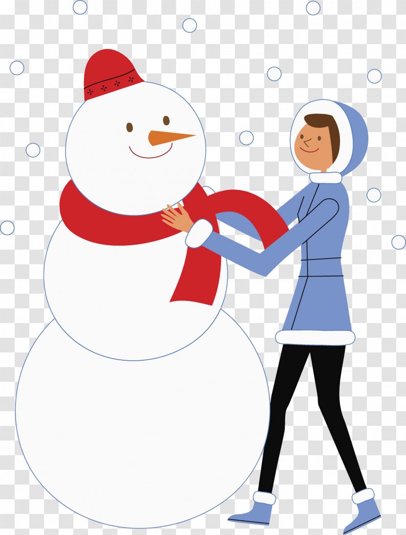 Snowman Scarf Cold Clip Art - The Transparent PNG