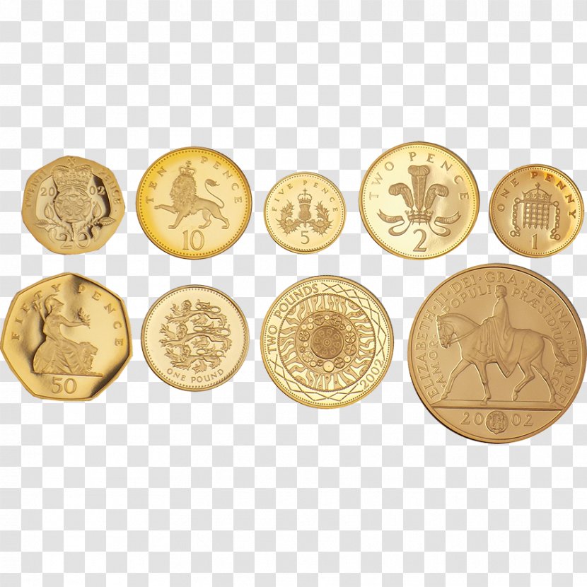 Coin Gold Penny - Money - Golden Jubilee Transparent PNG