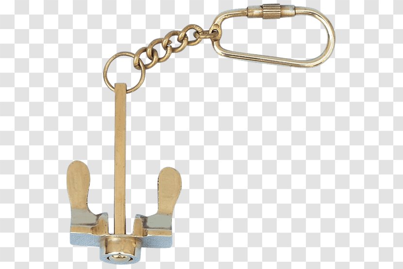 Key Chains Stockless Anchor Brass Transparent PNG