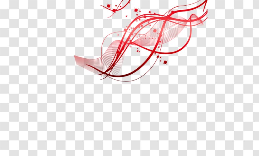 Red Ribbon - Text - Floating Transparent PNG