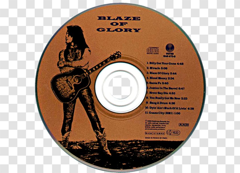 Blaze Of Glory Billy Get Your Guns Compact Disc Bon Jovi Album - Young Ii - Jon Transparent PNG