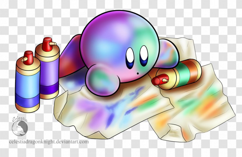 Digital Art Drawing Fan - Cartoon - Kirby Transparent PNG