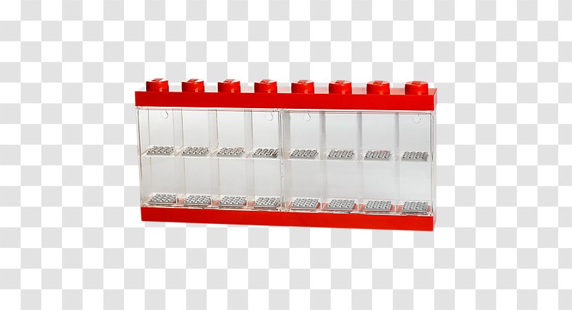 LEGO Minifigure 16 Display Case Collector's For Pieces - Plastic - Black Building Kit 8Lego Town Displays Transparent PNG