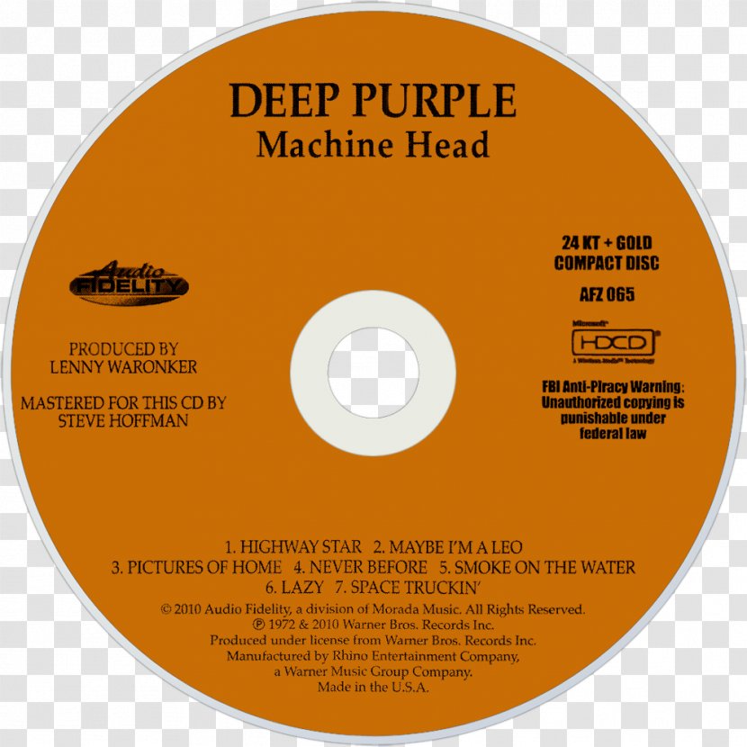 Compact Disc Deep Purple Machine Head Product - Exploding Transparent PNG