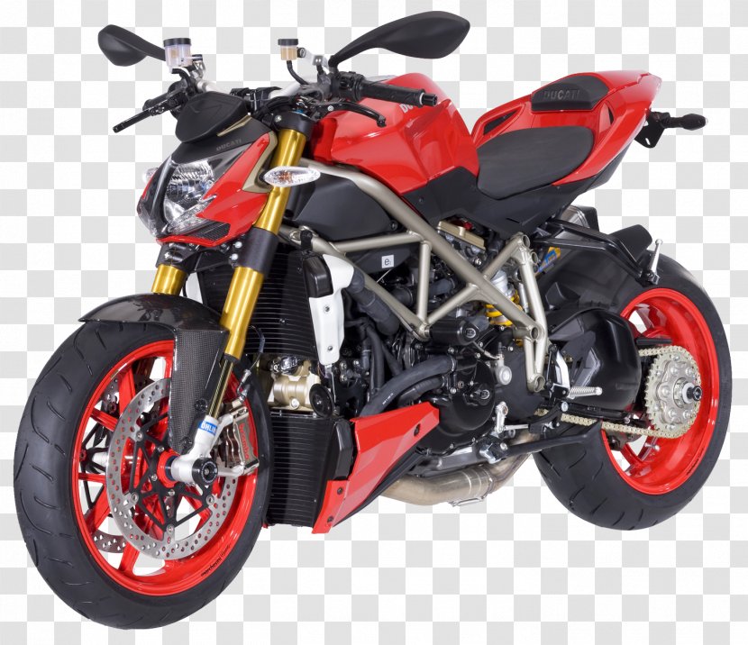 Car Ducati Motorcycle Exhaust System - Sport Bike - Streetfighter Transparent PNG