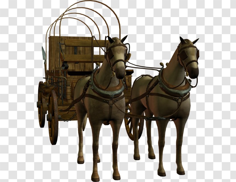 Horse-drawn Vehicle Chariot Mule Carriage - Barouche - Horse Transparent PNG
