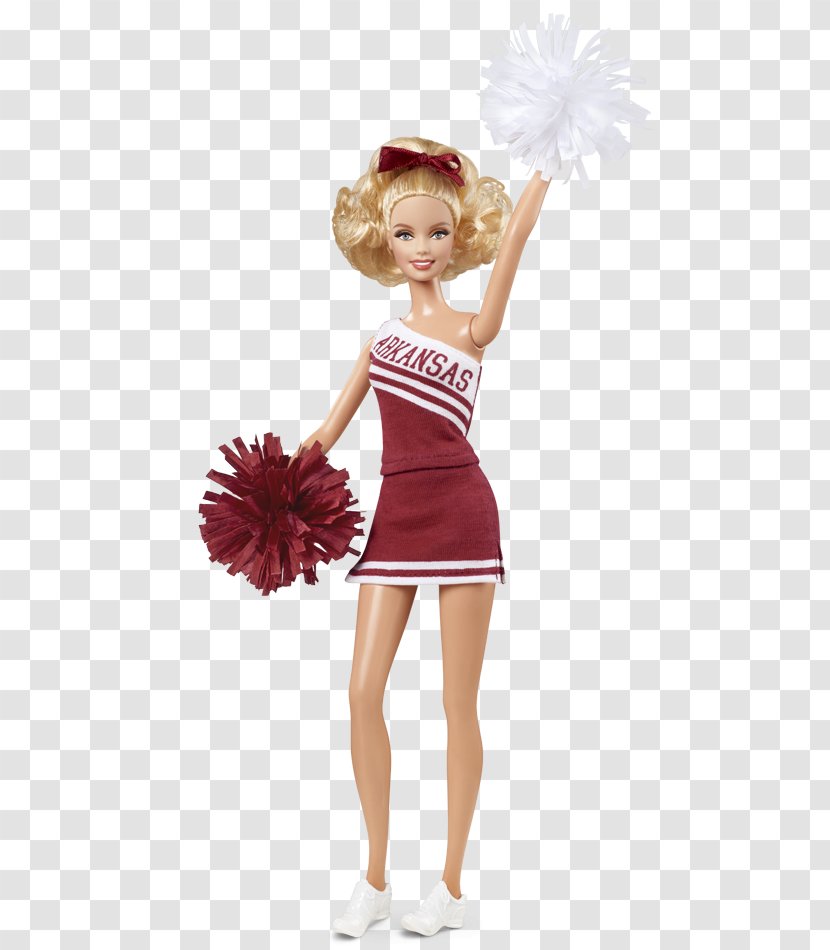 Arkansas Razorbacks Football University Of Ken Southeastern Conference Barbie - Flower - Cheerleader Transparent PNG