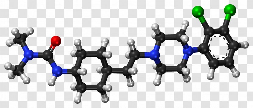 Cariprazine Dopamine Receptor D3 Bipolar Disorder Antagonist - I - Model Transparent PNG