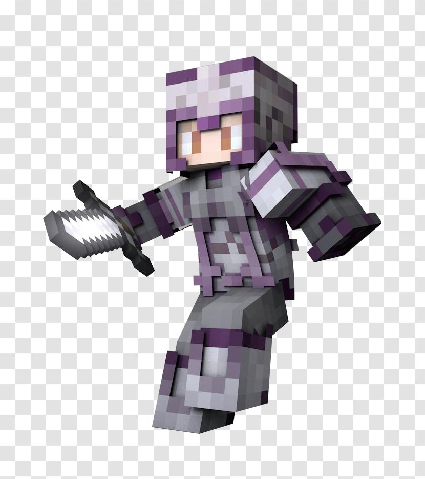 Minecraft Video Game Wallpaper - Purple - My World Characters Transparent PNG
